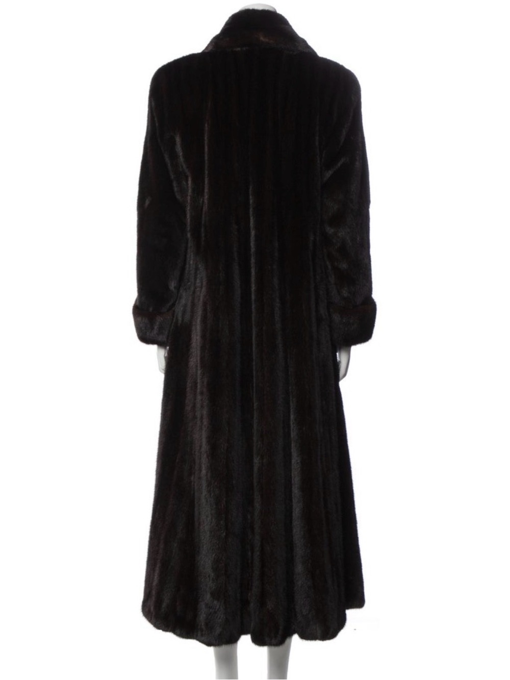 Guy Laroche black ranch natural mink Fur Coat - Picture 4 of 17